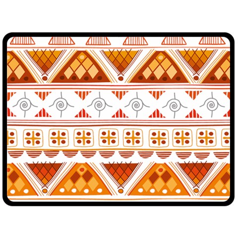 Bright Aztec Ethnic Seamless Pattern Fleece Blanket (Large) from ArtsNow.com 80 x60  Blanket Front