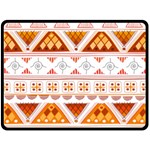 Bright Aztec Ethnic Seamless Pattern Fleece Blanket (Large)