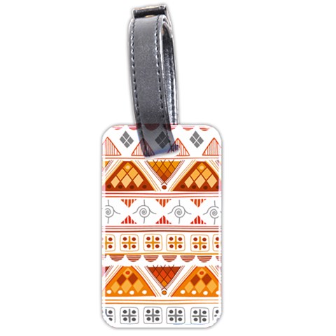 Bright Aztec Ethnic Seamless Pattern Luggage Tag (two sides) from ArtsNow.com Front