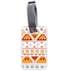 Bright Aztec Ethnic Seamless Pattern Luggage Tag (two sides) from ArtsNow.com Front