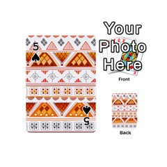 Bright Aztec Ethnic Seamless Pattern Playing Cards 54 Designs (Mini) from ArtsNow.com Front - Spade5