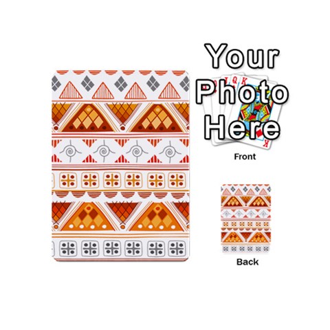 Bright Aztec Ethnic Seamless Pattern Playing Cards 54 Designs (Mini) from ArtsNow.com Back