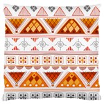 Bright Aztec Ethnic Seamless Pattern Large Cushion Case (Two Sides)