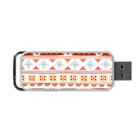 Bright Aztec Ethnic Seamless Pattern Portable USB Flash (Two Sides) from ArtsNow.com Front