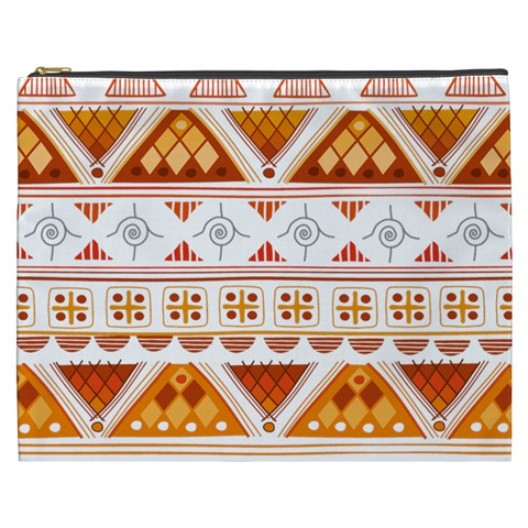 Bright Aztec Ethnic Seamless Pattern Cosmetic Bag (XXXL) from ArtsNow.com Front