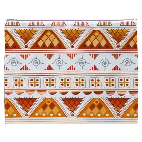 Bright Aztec Ethnic Seamless Pattern Cosmetic Bag (XXXL) from ArtsNow.com Front