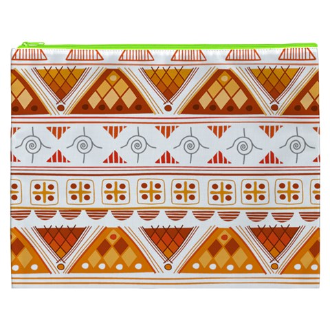 Bright Aztec Ethnic Seamless Pattern Cosmetic Bag (XXXL) from ArtsNow.com Front