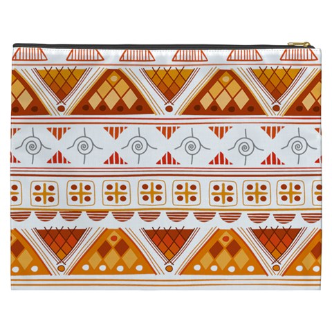 Bright Aztec Ethnic Seamless Pattern Cosmetic Bag (XXXL) from ArtsNow.com Back