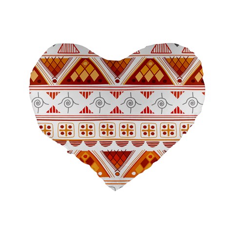 Bright Aztec Ethnic Seamless Pattern Standard 16  Premium Heart Shape Cushions from ArtsNow.com Back