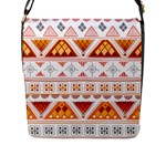 Bright Aztec Ethnic Seamless Pattern Flap Closure Messenger Bag (L)