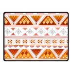 Bright Aztec Ethnic Seamless Pattern Two Sides Fleece Blanket (Small)