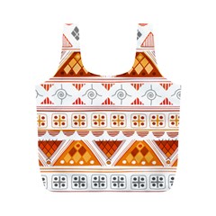 Bright Aztec Ethnic Seamless Pattern Full Print Recycle Bag (M) from ArtsNow.com Front