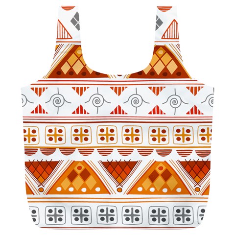 Bright Aztec Ethnic Seamless Pattern Full Print Recycle Bag (XL) from ArtsNow.com Back