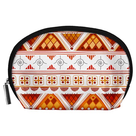 Bright Aztec Ethnic Seamless Pattern Accessory Pouch (Large) from ArtsNow.com Front