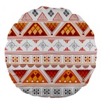 Bright Aztec Ethnic Seamless Pattern Large 18  Premium Flano Round Cushions