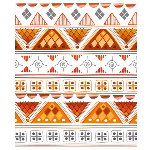 Bright Aztec Ethnic Seamless Pattern Waist Pouch (Large) from ArtsNow.com Back Strap