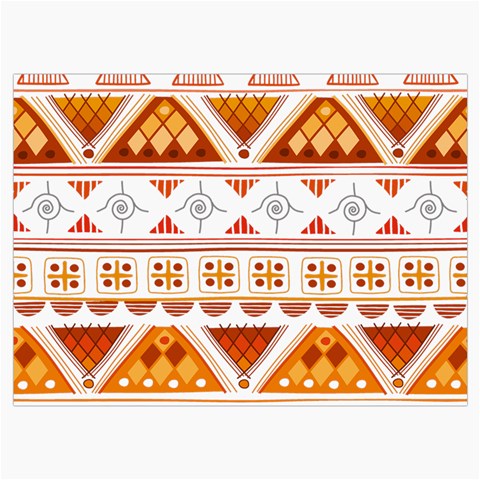 Bright Aztec Ethnic Seamless Pattern Roll Up Canvas Pencil Holder (L) from ArtsNow.com Front