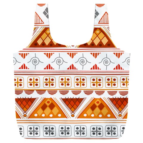 Bright Aztec Ethnic Seamless Pattern Full Print Recycle Bag (XXL) from ArtsNow.com Front