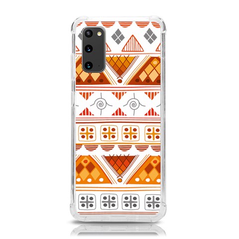 Bright Aztec Ethnic Seamless Pattern Samsung Galaxy S20 6.2 Inch TPU UV Case from ArtsNow.com Front