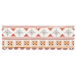 Bright Aztec Ethnic Seamless Pattern Banner and Sign 6  x 2 