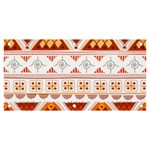 Bright Aztec Ethnic Seamless Pattern Banner and Sign 6  x 3 