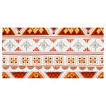 Bright Aztec Ethnic Seamless Pattern Banner and Sign 8  x 4 