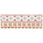 Bright Aztec Ethnic Seamless Pattern Banner and Sign 9  x 3 