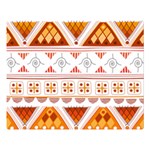 Bright Aztec Ethnic Seamless Pattern Premium Plush Fleece Blanket (Large)