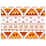 Bright Aztec Ethnic Seamless Pattern Two Sides Premium Plush Fleece Blanket (Baby Size)