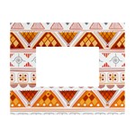 Bright Aztec Ethnic Seamless Pattern White Tabletop Photo Frame 4 x6 