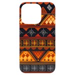 Bright Aztec Ethnic Seamless Pattern iPhone 14 Pro Black UV Print Case