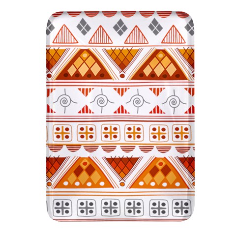 Bright Aztec Ethnic Seamless Pattern Rectangular Glass Fridge Magnet (4 pack) from ArtsNow.com Front