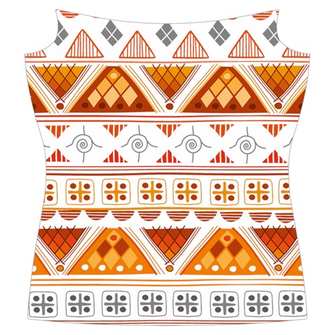 Bright Aztec Ethnic Seamless Pattern Women s Cut Out Long Sleeve T Front