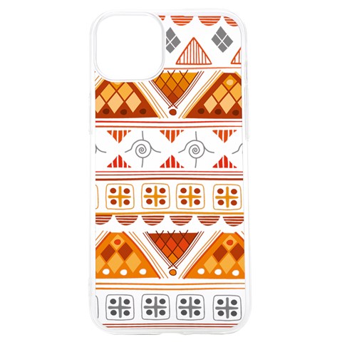 Bright Aztec Ethnic Seamless Pattern iPhone 15 Pro TPU UV Print Case from ArtsNow.com Front