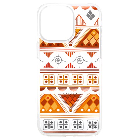 Bright Aztec Ethnic Seamless Pattern iPhone 15 Pro Max TPU UV Print Case from ArtsNow.com Front