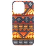 Bright Aztec Ethnic Seamless Pattern iPhone 15 Pro Max Black UV Print PC Hardshell Case