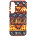 Bright Aztec Ethnic Seamless Pattern Samsung Galaxy S24 6.2 Inch Black TPU UV Case