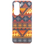 Bright Aztec Ethnic Seamless Pattern Samsung Galaxy S24 Plus 6.7 Inch Black TPU UV Case