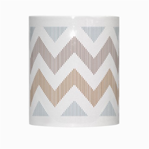 Colored Zigzag Seamless Patterns White Mug from ArtsNow.com Center