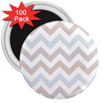 Colored Zigzag Seamless Patterns 3  Magnets (100 pack)