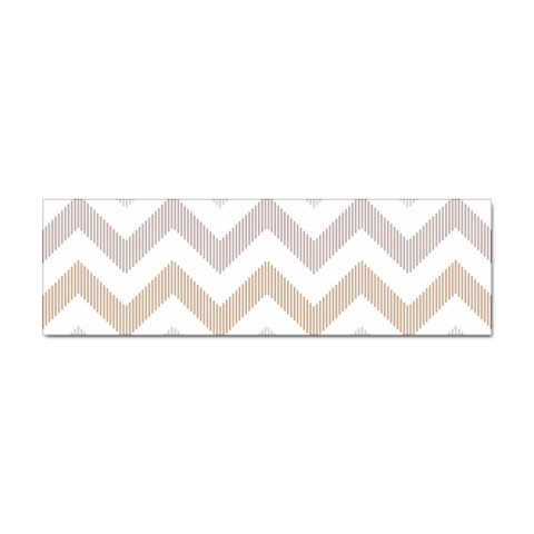 Colored Zigzag Seamless Patterns Sticker Bumper (100 pack) from ArtsNow.com Front