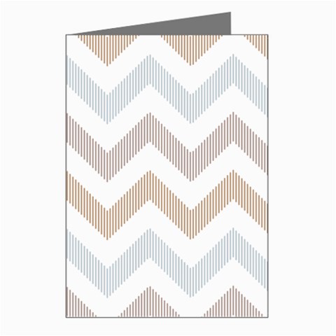 Colored Zigzag Seamless Patterns Greeting Cards (Pkg of 8) from ArtsNow.com Left