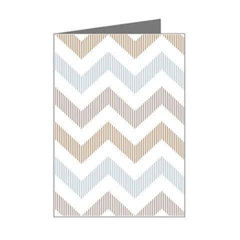 Colored Zigzag Seamless Patterns Mini Greeting Card from ArtsNow.com Left