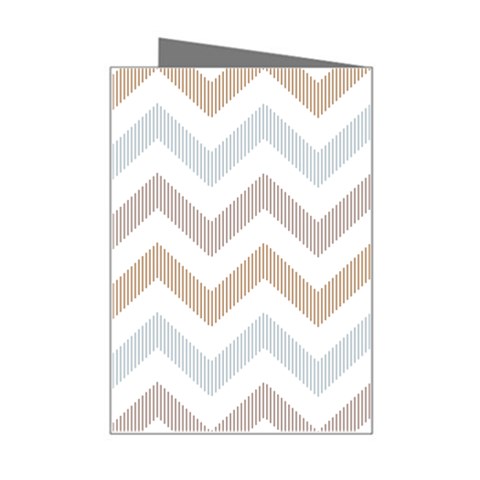 Colored Zigzag Seamless Patterns Mini Greeting Card from ArtsNow.com Right