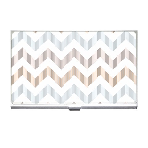 Colored Zigzag Seamless Patterns Business Card Holder from ArtsNow.com Front