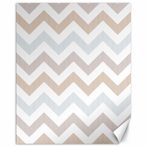 Colored Zigzag Seamless Patterns Canvas 11  x 14  from ArtsNow.com 10.95 x13.48  Canvas - 1