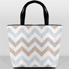 Colored Zigzag Seamless Patterns Bucket Bag from ArtsNow.com Back