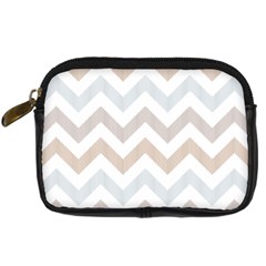 Colored Zigzag Seamless Patterns Digital Camera Leather Case from ArtsNow.com Front