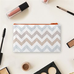 Colored Zigzag Seamless Patterns Cosmetic Bag (Small) from ArtsNow.com Back