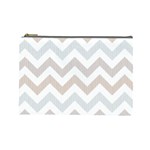 Colored Zigzag Seamless Patterns Cosmetic Bag (Large)